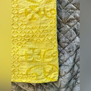 Yellow Embroidered Tablecloth